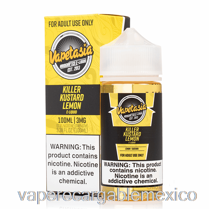 Vape Recargable Killer Kustard Limón - Vapetasia - 100ml 0mg